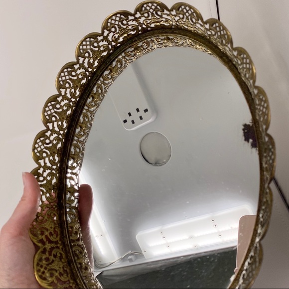 Vintage Gold Mirror Tray - Picture 3 of 5